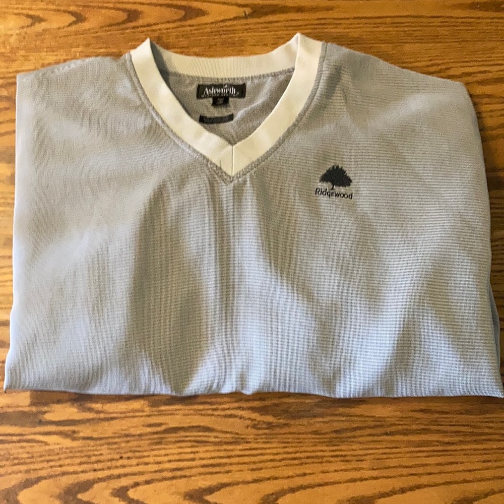 Ashworth golf wind shirt. Like new. Gray size XL